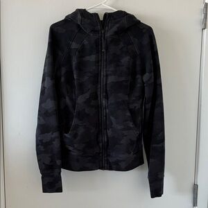 Lululemon Scuba Gray Camo Hoodie
